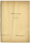 Moe Howard's 25pp. Script Dated July 1940 for The 1941 Three Stooges Film ''Dutiful but Dumb'' -- Very Good Condition